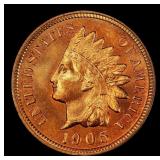 1905 Indian Cent Near Top Pop! 1c ms66+ rd SEGS