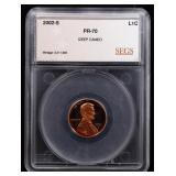 2002 US Silver Proof Set Graded pr70 DCAM By SEGS