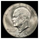 1971-p Eisenhower Dollar Near Top Pop $1 ms66+ SEG