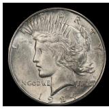 1924-s Peace Dollar $1 Grades ms63