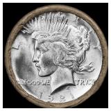 10 UNC Morgan/Peace Silver Dollar Roll SEARS 1921