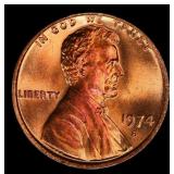 1974-s Lincoln Cent TOP POP! 1c ms67+ rd SEGS