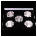 The First 5 San Francisco Mint Morgan Silver Dolla