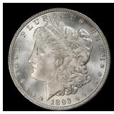 1893-p Morgan Dollar $1 ms65 SEGS