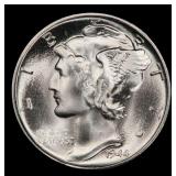 1944-s Mercury Dime 10c ms67 fsb SEGS