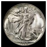 1938-p Walking Liberty Half Dollar Near Top Pop 50