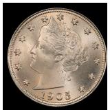 1905 Liberty Nickel Near Top Pop 5c ms66+ SEGS