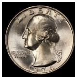 1974-p Washington Quarter TOP POP! 25c ms67+ SEGS