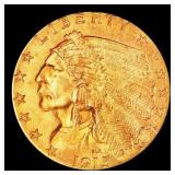1915-p Gold Indian Quarter Eagle Near Top Pop! $2