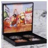 4 Coin Toy Story Gold Plated Round Collection In C