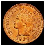 1900 Indian Cent . 1c Grades ms64 rd