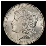 1878-p 7tf Morgan Dollar $1 Grades ms65