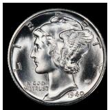 1940-d Mercury Dime Near Top Pop! 10c ms68 FSB SEG