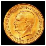1917 McKinley Gold Commem Dollar Near Top Pop! 1 m