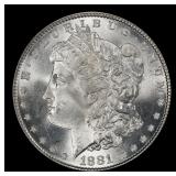 1881-p Morgan Dollar $1 Grades ms65