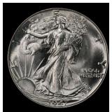1947-p Walking Liberty Half Dollar 50c Grades ms66