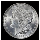 1884-o Morgan Dollar $1 Grades ms64+