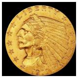 1911-p Gold Indian Quarter Eagle TOP POP! $2 1/2 m