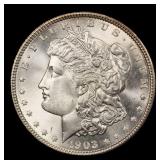 1903-p Morgan Dollar $1 Grades ms65+