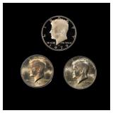Complete 3 PC. 1979 Kennedy Half Dollar 50c set In