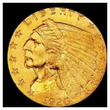 1926-p Gold Indian Quarter Eagle TOP POP! $2 1/2 m