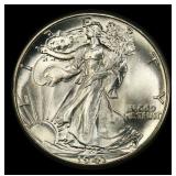 1941-p Walking Liberty Half Dollar TOP POP! 50c ms