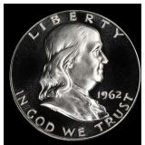 1962 Proof Franklin Half Dollar TOP POP! 50c pr69