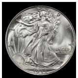 1944-p Walking Liberty Half Dollar Near Top Pop 50