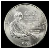 1993-w Bill Of Rights Modern Commem Half Dollar Si