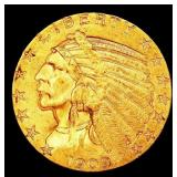 1909-s Gold Indian Half Eagle $5 ms64 USCG