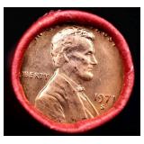 BU Shotgun Lincoln 1c roll, 1971-s 50 pcs Bank Wra