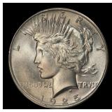 1925-p Peace Dollar $1 ms66+ SEGS
