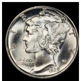 1939-s Mercury Dime 10c ms65 FSB SEGS
