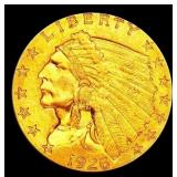 1926-p Gold Indian Quarter Eagle Near Top Pop! $2