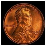 1938-d Lincoln Cent Near Top Pop 1c ms67+ rd SEGS