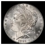 1881-p Morgan Dollar $1 Grades ms63
