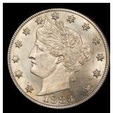 1883 CENTS Liberty Nickel 5c Grades ms63