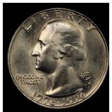 1776-1976-d Washington Quarter Near Top Pop 25c ms