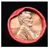 BU Shotgun Lincoln 1c roll, 1974-s 50 pcs Bank Wra