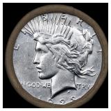 Circulated Silver Peace Dollar $1 Roll SEARS 20 19
