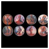 8 Coin Marvel Disney Deadpool Gold Plated Round Co