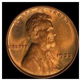 1933-p Lincoln Cent 1c ms66+ rd SEGS