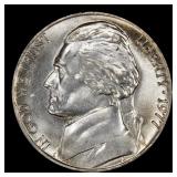 1977-p Jefferson Nickel Near Top Pop 5c ms66+ 5fs