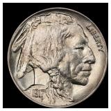1917-p Buffalo Nickel Near Top Pop! 5c ms67+ SEGS