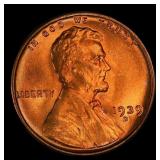 1939-d Lincoln Cent Near Top Pop 1c ms67+ rd SEGS