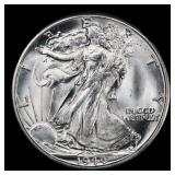 1944-d Walking Liberty Half Dollar 50c ms66+ SEGS