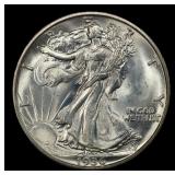 1936-d Walking Liberty Half Dollar 50c Grades ms65