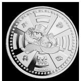 2024 Mr. Monopoly 1oz .999 Silver Round Samoa Roun