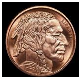 Buffalo Nickel Style - 1oz .999 Fine Copper Round