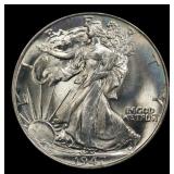 1947-p Walking Liberty Half Dollar Near Top Pop 50